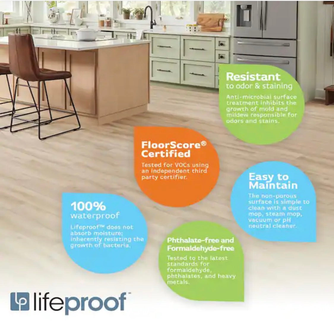 Lifeproof
Fresh Oak 22 MIL x 8.7 in. W x 48 in. L Click Lock Waterproof Luxury Vinyl Plank Flooring (20.1 sqft/case)