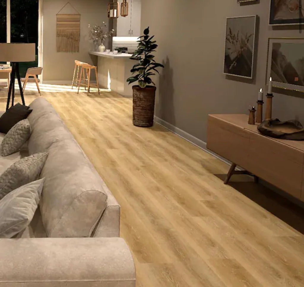 Lifeproof
Dusk Cherry 22 MIL × 8.7 in. W × 48 in. L Click Lock
Waterproof Luxury Vinyl Plank
Flooring (20.1 sqft/case)