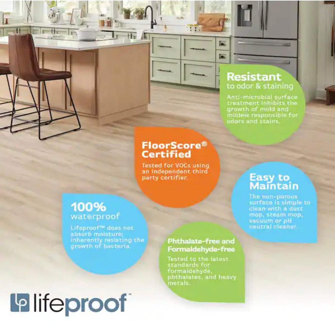 Lifeproof
Champagne Beach Wood 22
MIL × 8.7 in. W × 48 in. L Click Lock Waterproof Luxury Vinyl Plank Flooring (20.1 sqft/case)