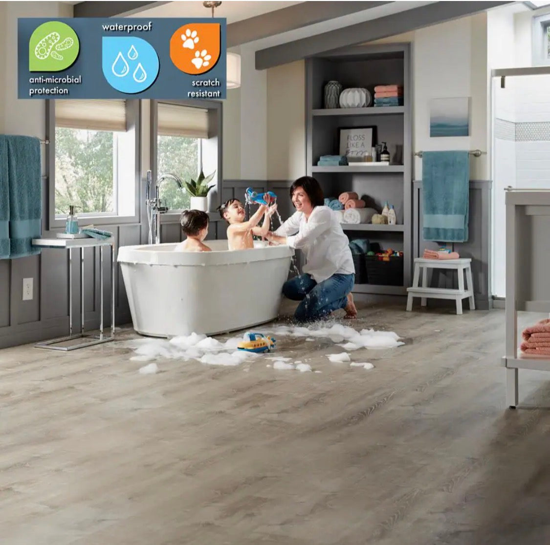 Lifeproof
Sterling Oak 22 MIL × 8.7 in. W x 48 in. L Click Lock Waterproof Luxury Vinyl Plank Flooring (20.1 sqft/case)