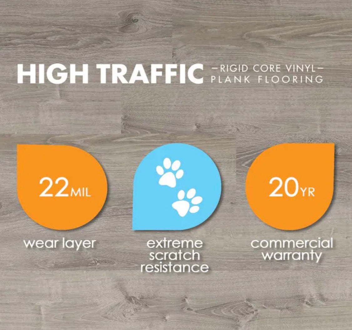 Lifeproof
Alpine Backwoods Oak 22 MIL
× 7.1 in. W x 48 in. L
Waterproof Click Lock Luxury Vinyl Plank Flooring (18.7 sq. ft./Case)